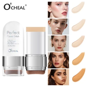 Fond de Teint Stick Correcteur Waterproof – Longue Tenue, Couvrance Naturelle et Confortable