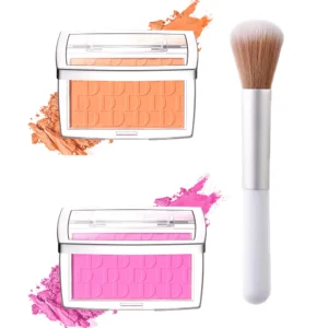 Palette de Fards à Joues Mat Rose & Corail – Blush Hautement Pigmenté au Fini Velouté