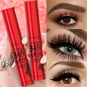 Mascara DUNUF Longue Tenue Imperméable – Volume, Courbure et Résistant aux Bavures