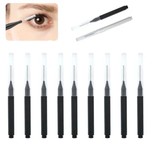 Mini Brosses à Sourcils et Cils Jetables – Lot de 5, 10 ou 50 Pièces – Micro Brosses Pliables pour Rehaussement des Sourcils, Mascara et Extensions de Cils