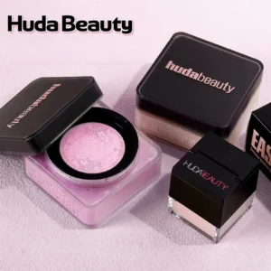 Huda Beauty Easy Bake – Poudre Libre Fixatrice Longue Tenue, Contrôle du Sébum, Effet Zéro Pores, Fini Mat Naturel