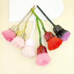 Pinceau de Maquillage Poudre Multifonction – Brosse Douce pour Fond de Teint, Blush et Dépoussiérage Nail Art