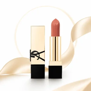 YSL Rouge Pur Couture Satin Mini Nu Muse 1,3 g – Rouge à Lèvres Hydratant Longue Tenue aux Céramides, Finition Satinée Élégante