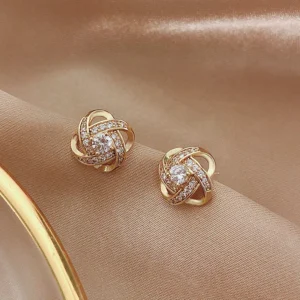Boucles d’Oreilles Pissenlit Femme en Argent Sterling 925 – Bijoux Élégants Cadeau pour Femme