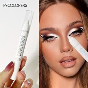 Stick Fard à Paupières Illuminateur Blanc Mat – Highlighter Coin des Yeux & Eyeliner Lumineux Longue Tenue