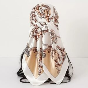 Foulard Bohème Rétro à Motif Floral pour Femme | Élégant, Léger et Multifonction