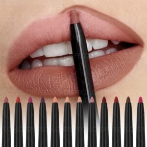 Crayon à Lèvres Mat Waterproof – Longue Tenue, Hydratant & Couleur Intense