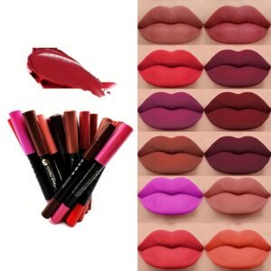 Crayon à Lèvres Mat Hydratant – 20 Couleurs, Longue Tenue, Waterproof & Effet Lèvres Pulpeuses