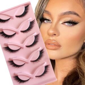 5 Paires de Faux Cils Luxueux Œil de Chat | Volume Intense et Effet Naturel