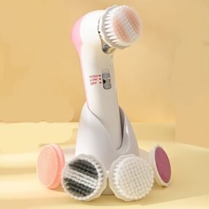 Brosse de Nettoyage Facial Électrique Rotative 5 Têtes | Nettoyage Profond et Soins du Visage